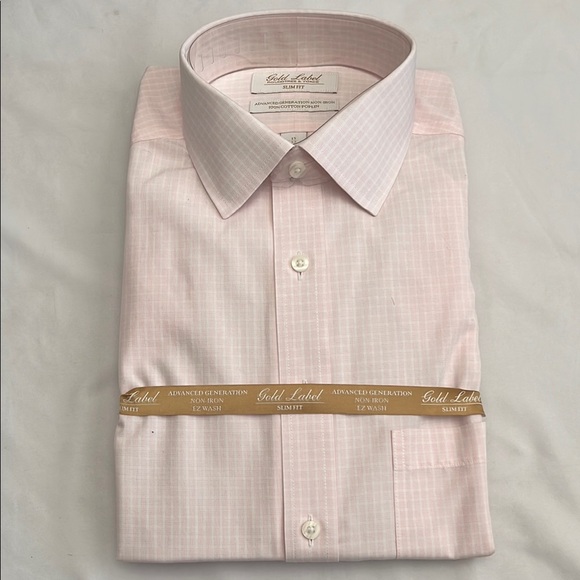 Roundtree & Yorke Other - Roundtree & Yorke Pink Dress Shirt with Subtle Pattern